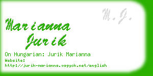 marianna jurik business card